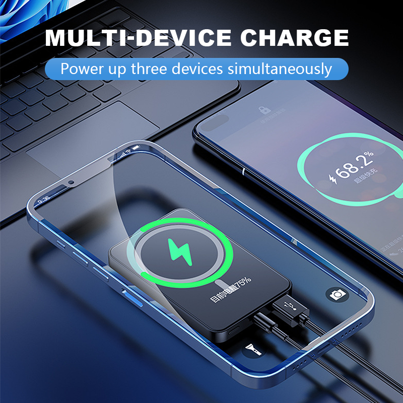 🔋✨Professional Magnetic Charger for Travelers & Professionals 🧲| 22.5W Wired & 15W Wireless💥
