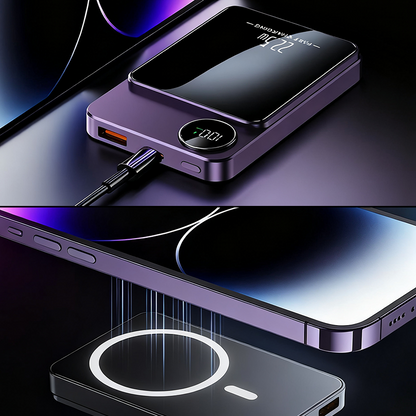 🔋✨Professional Magnetic Charger for Travelers & Professionals 🧲| 22.5W Wired & 15W Wireless💥