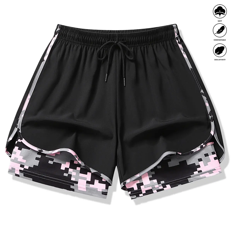 📢📢47% OFF !! ⏰Women's Casual Athletic Shorts with Built-in Liner