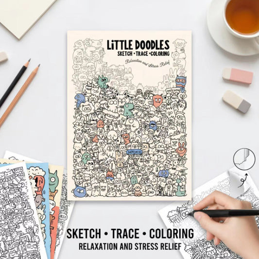 📢📢47% OFF !! ⏰Creative Doodle Art Coloring Book