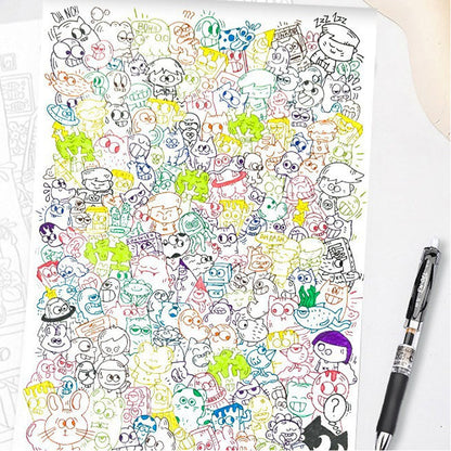📢📢47% OFF !! ⏰Creative Doodle Art Coloring Book