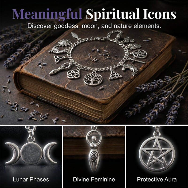 📢📢49% OFF !! ⏰Vintage Pagan Charm Bracelet for Women