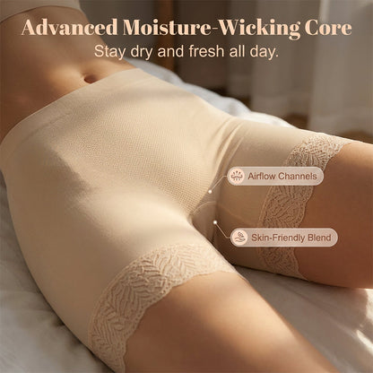 📢📢44% OFF !! ⏰Women's High Waist Safety Shorts with Lace Trim Tummy Control Boy Shorts