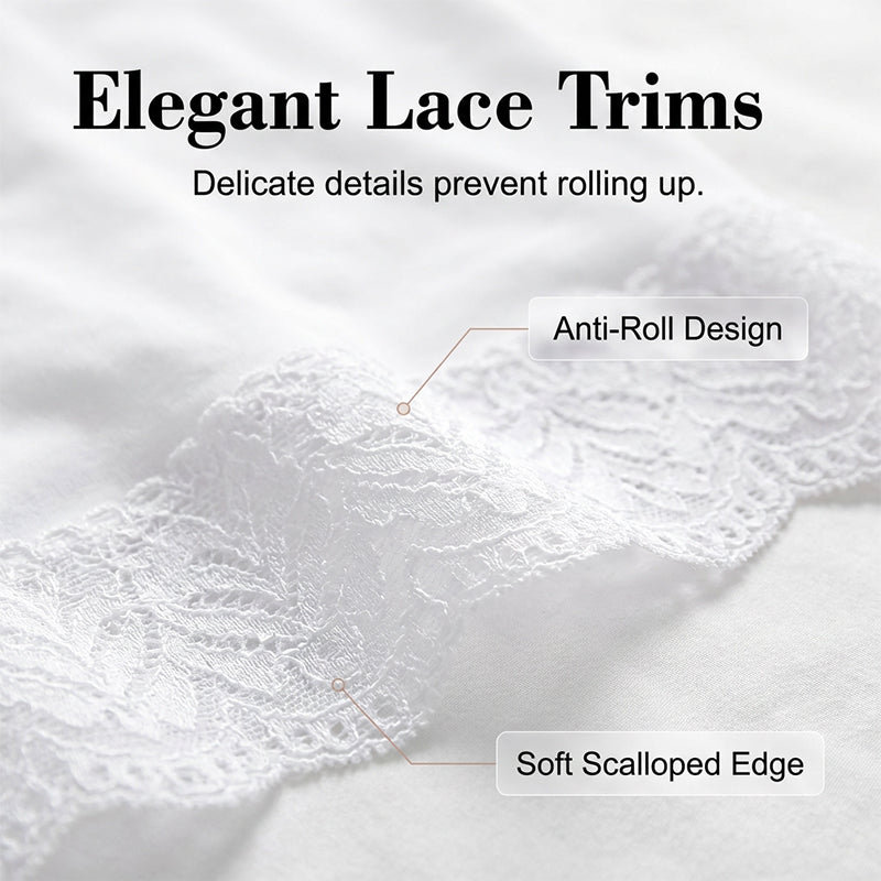 📢📢44% OFF !! ⏰Women's High Waist Safety Shorts with Lace Trim Tummy Control Boy Shorts