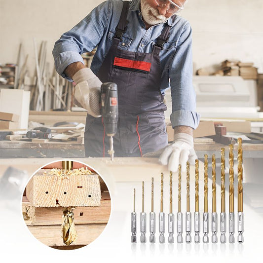 🔥 49% OFF Now 🛠️💥 13PCS Drill Bit Set – Multipurpose & Durable for Home Projects | No More Bit Hunting – All Sizes Included 📏