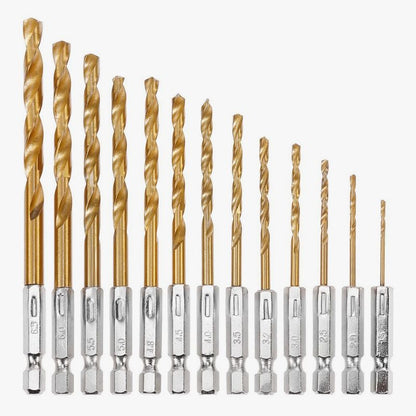 🔥 49% OFF Now 🛠️💥 13PCS Drill Bit Set – Multipurpose & Durable for Home Projects | No More Bit Hunting – All Sizes Included 📏