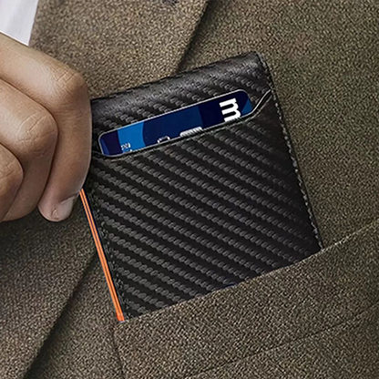 👛  Minimalist Men's Card Holder Wallet with RFID Blocking – Sleek & compact – Holds cards & cash securely – perfect for daily carry or travel 🛡️✨