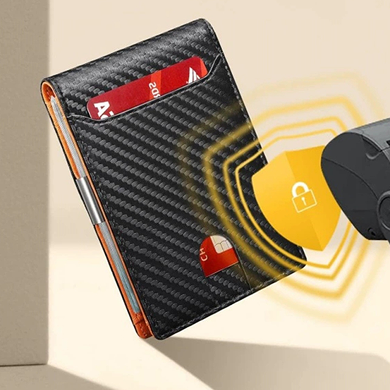 👛  Minimalist Men's Card Holder Wallet with RFID Blocking – Sleek & compact – Holds cards & cash securely – perfect for daily carry or travel 🛡️✨