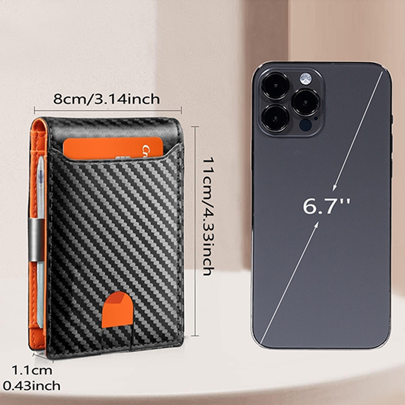 👛  Minimalist Men's Card Holder Wallet with RFID Blocking – Sleek & compact – Holds cards & cash securely – perfect for daily carry or travel 🛡️✨