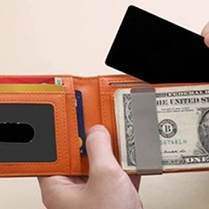 👛  Minimalist Men's Card Holder Wallet with RFID Blocking – Sleek & compact – Holds cards & cash securely – perfect for daily carry or travel 🛡️✨