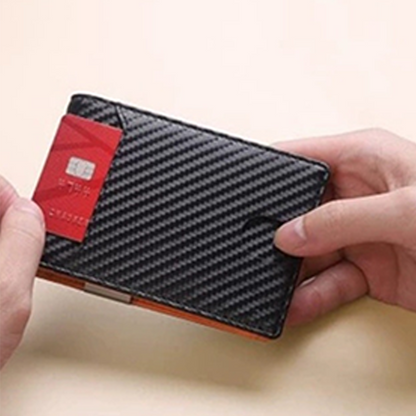 👛  Minimalist Men's Card Holder Wallet with RFID Blocking – Sleek & compact – Holds cards & cash securely – perfect for daily carry or travel 🛡️✨