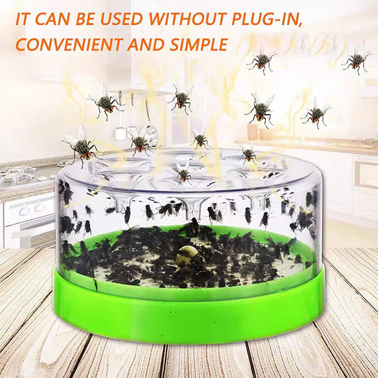 🔌✅ Reusable fly trap—no electricity, no poison! 🏠 Safe to use in the kitchen and around children and pets.