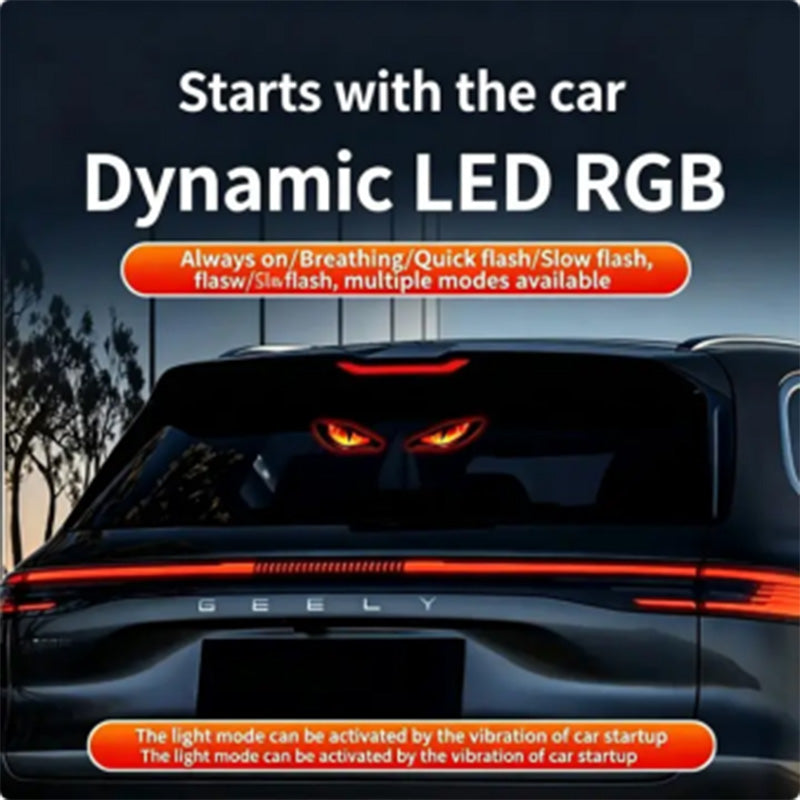 ⏳Time-Limited Special⏰ Solar LED Car Warning Light – Devil Eye Design 🔥