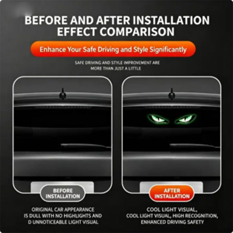 ⏳Time-Limited Special⏰ Solar LED Car Warning Light – Devil Eye Design 🔥