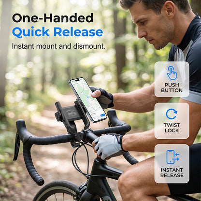 🚴‍♂️ Quick-Release Bike Phone Mount – SecureLock & Shockproof Padding 📱