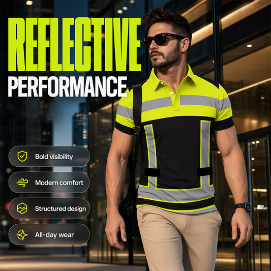 🎁2026 New Arrivals 49% OFF💥Men's High Visibility Reflective Short Sleeve Shirt
