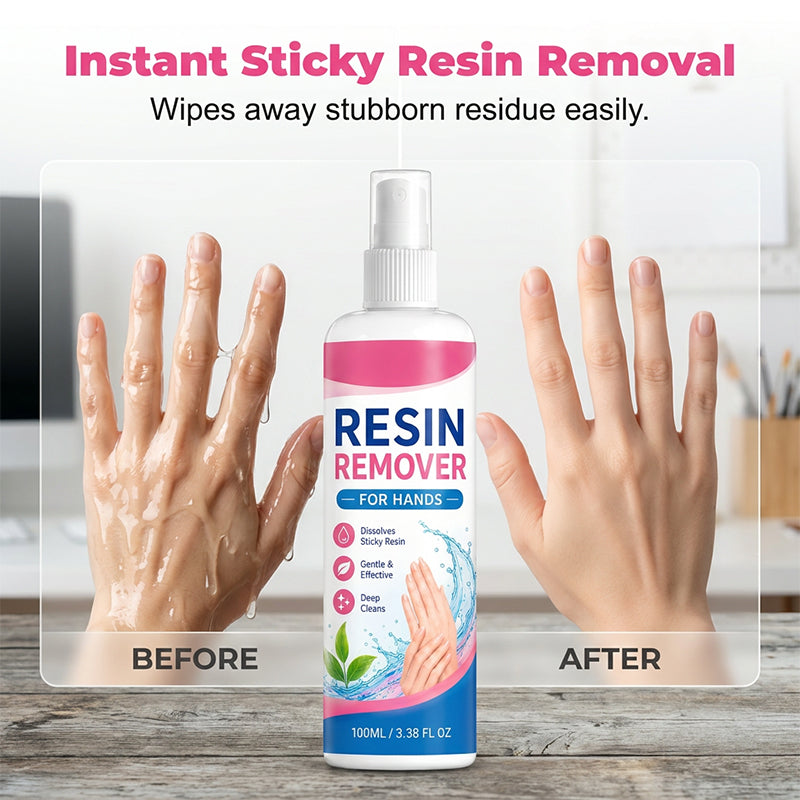 🥳2026 HOT SALE✨🤲Gentle Resin Remover for Hands – Instantly dissolves sticky epoxy & UV resin. Safe for sensitive skin, no irritation. A must for crafters! 🎨💎