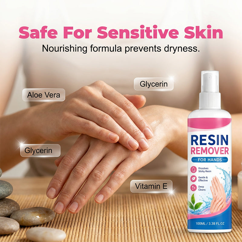 🥳2026 HOT SALE✨🤲Gentle Resin Remover for Hands – Instantly dissolves sticky epoxy & UV resin. Safe for sensitive skin, no irritation. A must for crafters! 🎨💎