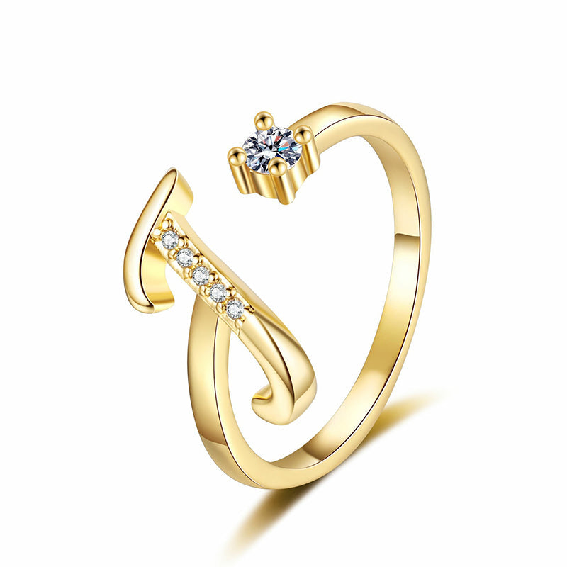 ⏳Limited-time 47% off⏰Adjustable Sparkle Initial Ring for Women💍