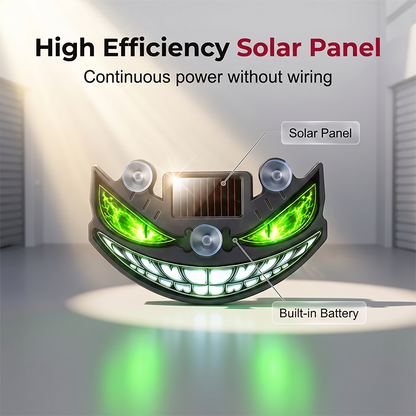 🔥 49% OFF! 😈 “Devil's Sucker” Solar LED Car Warning Light ✨ Vibration Sensor, USB & Solar Charging, Universal for Cars & Trucks