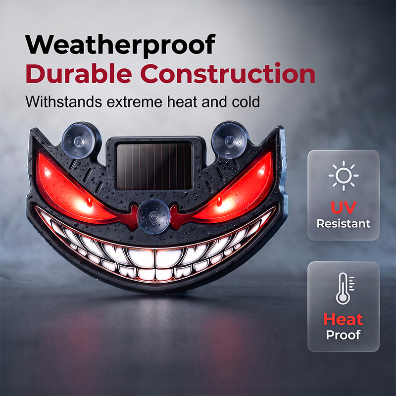 🔥 49% OFF! 😈 “Devil's Sucker” Solar LED Car Warning Light ✨ Vibration Sensor, USB & Solar Charging, Universal for Cars & Trucks