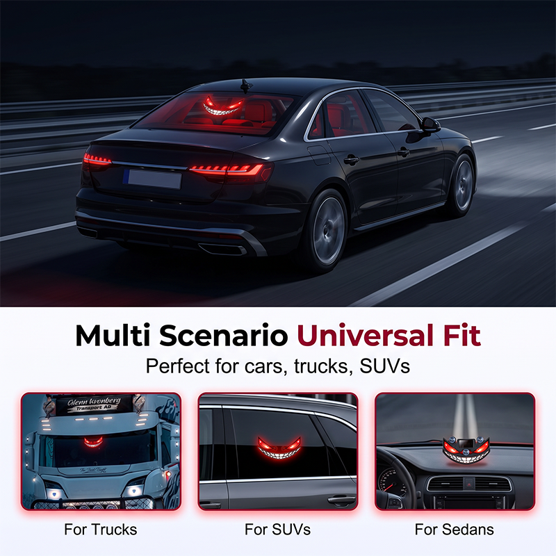 🔥 49% OFF! 😈 “Devil's Sucker” Solar LED Car Warning Light ✨ Vibration Sensor, USB & Solar Charging, Universal for Cars & Trucks