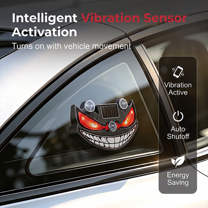 🔥 49% OFF! 😈 “Devil's Sucker” Solar LED Car Warning Light ✨ Vibration Sensor, USB & Solar Charging, Universal for Cars & Trucks