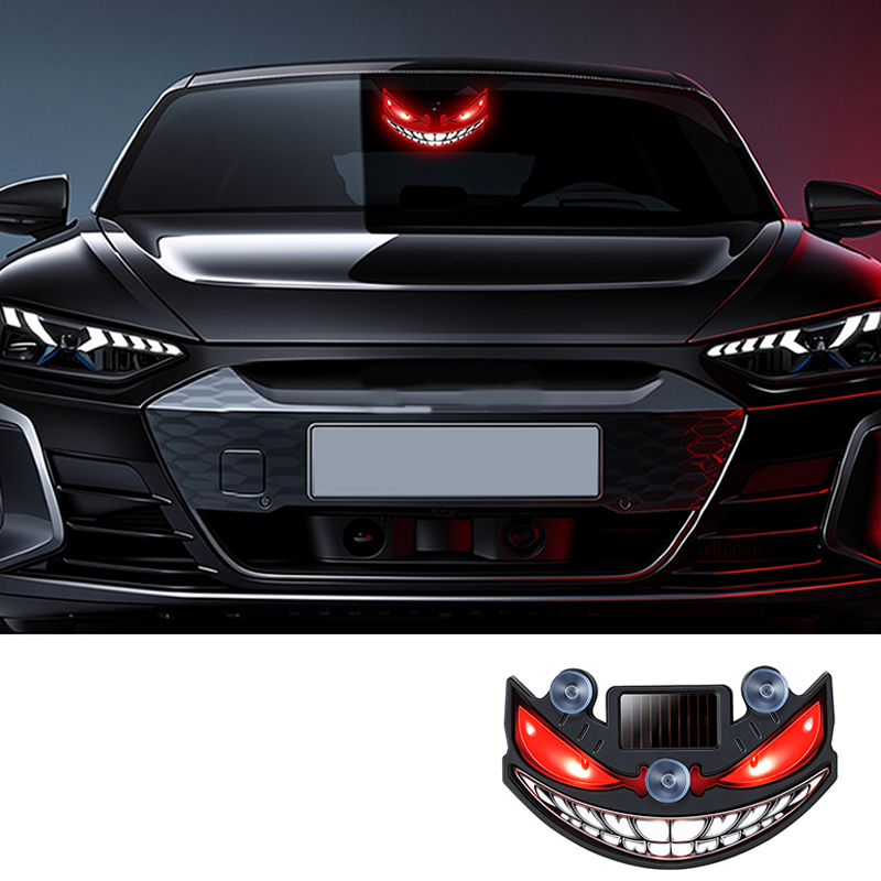 🔥 49% OFF! 😈 “Devil's Sucker” Solar LED Car Warning Light ✨ Vibration Sensor, USB & Solar Charging, Universal for Cars & Trucks