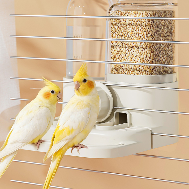 📢📢49% OFF !! ⏰2-in-1 Automatic Bird Feeder and Waterer for Cage