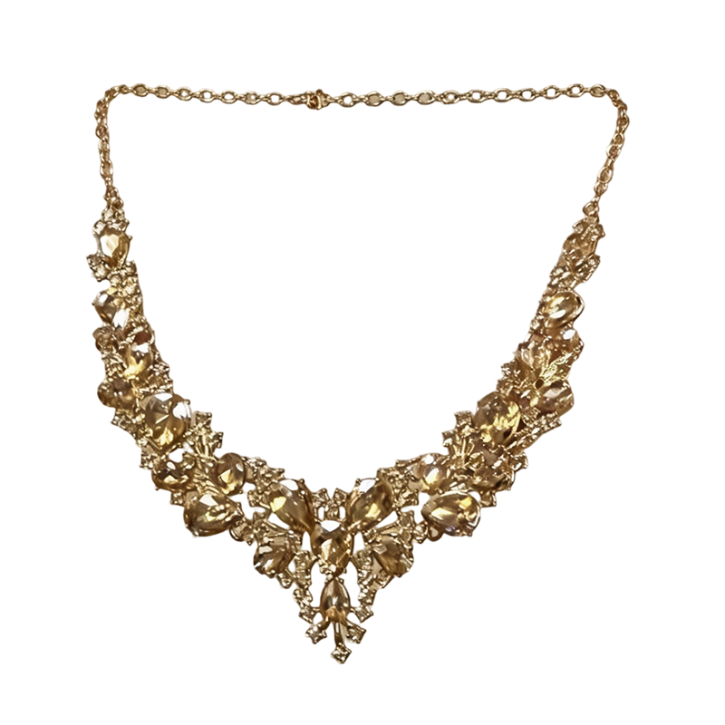 📢📢49% OFF !! ⏰Elegant Yellow Sparkling Rhinestone Jewelry