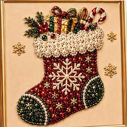 ⏳Last Day Sale Only ￡6.99!!🎁💎DIY Christmas Pearl Diamond Art Kit🎨Relaxing & Beginner-Friendly🧘