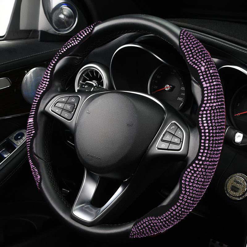⏳Limited-time 49% off⏰Rhinestones Bling Cover for Auto Steering Wheels💎🚗