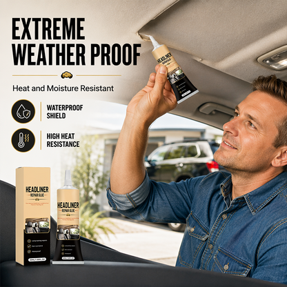 ⏳LAST DAY SALE ONLY ￡6.99!!🌟🎉49K+ Sold 🚗 Waterproof Car Headliner Repair Glue, High Strength Adhesive for Sagging Car Ceiling & Interior