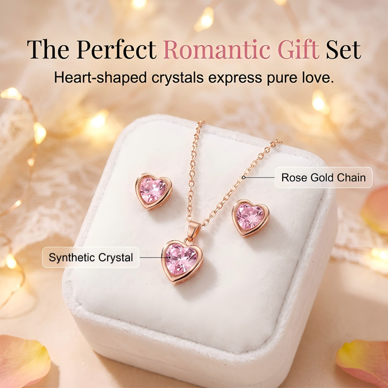 Women‘s 5-Piece Quartz Watch & Jewelry Set – Elegant Dress Watch with Floral Pattern, Matching Bracelet, Necklace, Earrings & Ring – Perfect for Birthday, Anniversary, Mother’s Day
