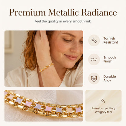 📢📢50% OFF !! ⏰Women's Spliced Gold Chain Bracelet