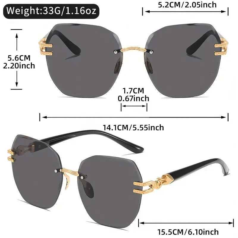 ⏳Time-Limited Special 49％ OFF!⏰Statement Rimless Sunglasses