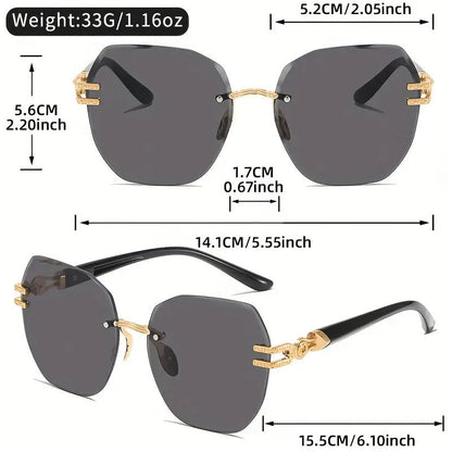 ⏳Time-Limited Special 49％ OFF!⏰Statement Rimless Sunglasses