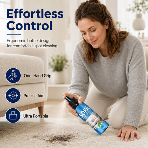 🥳2026 HOT SALE-￡6.99!! 🥳💞50K+ SOLD!🛋️✨ 50% OFF! No‑Rinse Fabric Cleaner Spray – Just spray & wipe – no water, no rinsing. Perfect for sofas, carpets & upholstery – fresh in minutes! 🧼💨