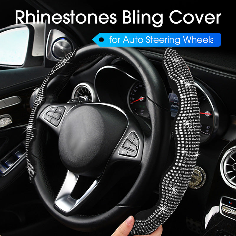 Rhinestones Bling Cover for Auto Steering Wheels
