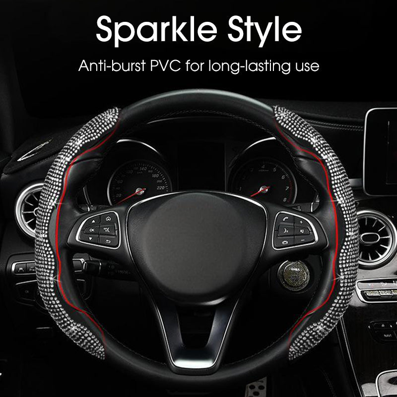 Rhinestones Bling Cover for Auto Steering Wheels