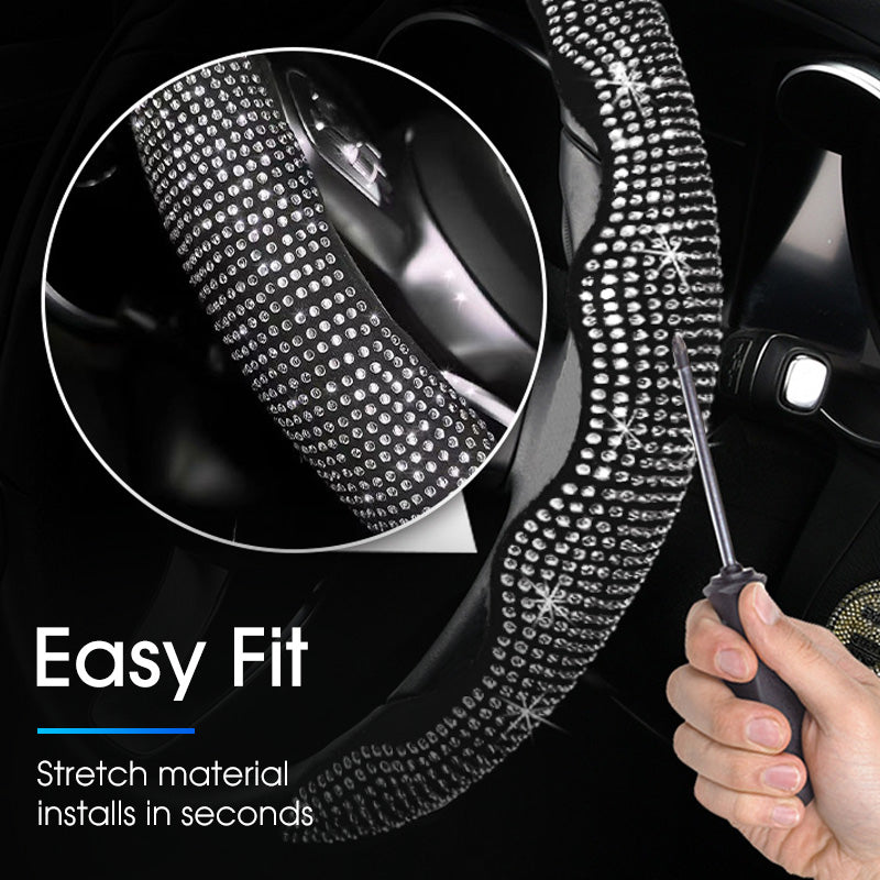Rhinestones Bling Cover for Auto Steering Wheels