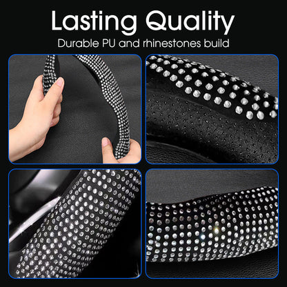 Rhinestones Bling Cover for Auto Steering Wheels