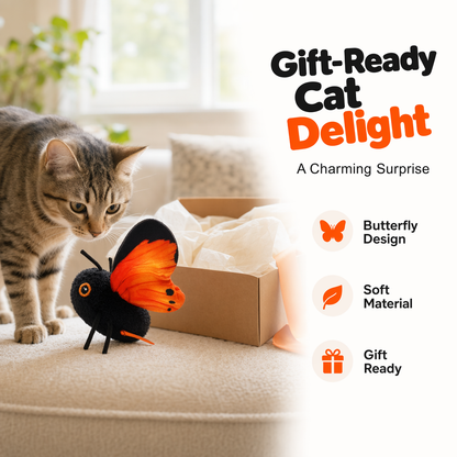 📢📢50% OFF !! ⏰Smart Sensing Flapping Butterfly Toy for Cats