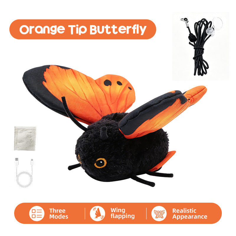 📢📢50% OFF !! ⏰Smart Sensing Flapping Butterfly Toy for Cats