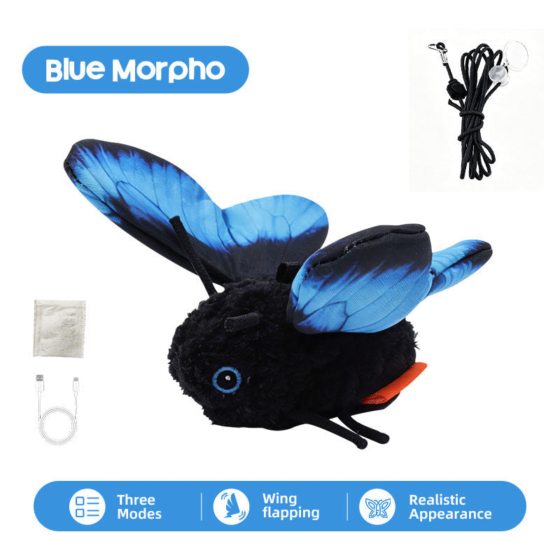 📢📢50% OFF !! ⏰Smart Sensing Flapping Butterfly Toy for Cats