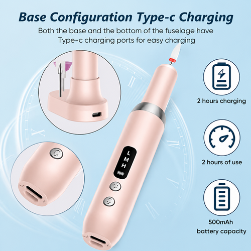 ⏰ 49% OFF💅🔋 Cordless Electric Nail Drill Machine with Charging Base – Professional Manicure at Home! | Portable, Rechargeable & Ready Anytime ✨