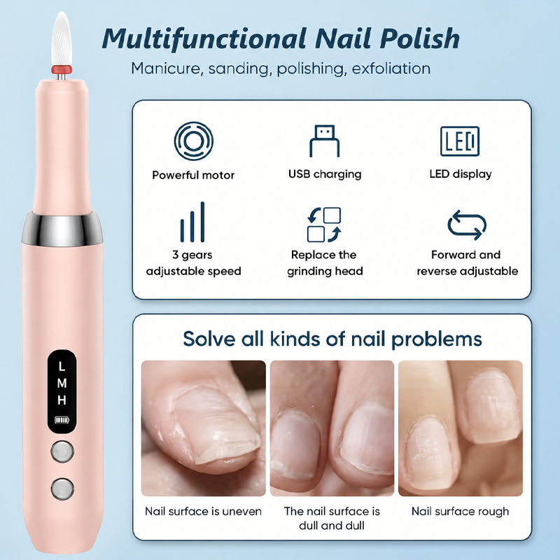 ⏰ 49% OFF💅🔋 Cordless Electric Nail Drill Machine with Charging Base – Professional Manicure at Home! | Portable, Rechargeable & Ready Anytime ✨