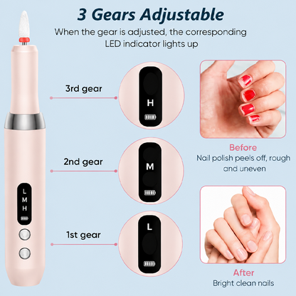 ⏰ 49% OFF💅🔋 Cordless Electric Nail Drill Machine with Charging Base – Professional Manicure at Home! | Portable, Rechargeable & Ready Anytime ✨