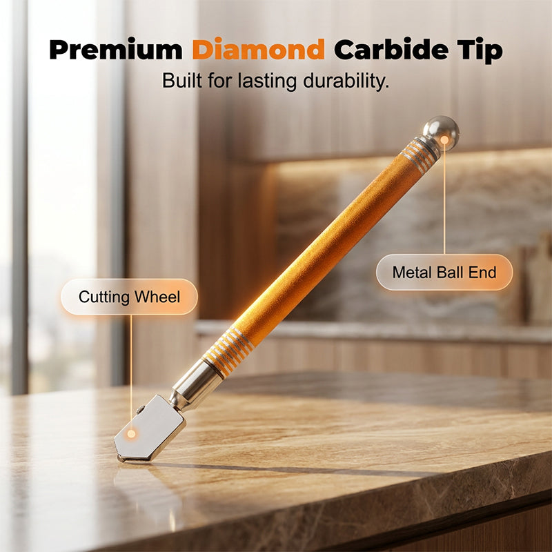 🥳2026 HOT SALE🥳💞50K+ SOLD!🔧💎 50% OFF! Professional Diamond Glass Cutter – Precision carbide tip, alloy handle & anti‑slip grip. Clean cuts on tiles, mirrors & thick glass – save on professional fees! 🛠️✨