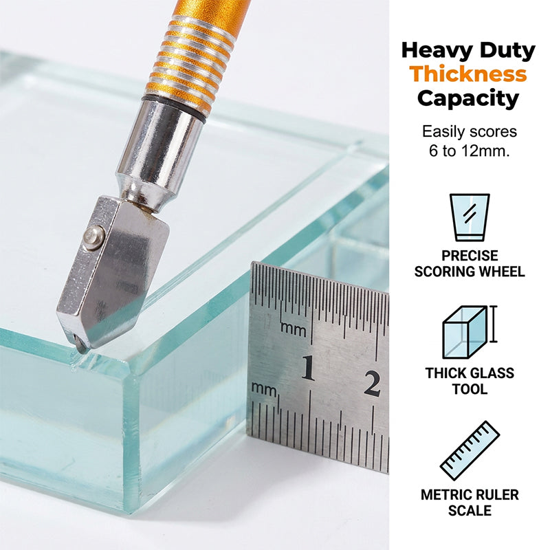 🥳2026 HOT SALE🥳💞50K+ SOLD!🔧💎 50% OFF! Professional Diamond Glass Cutter – Precision carbide tip, alloy handle & anti‑slip grip. Clean cuts on tiles, mirrors & thick glass – save on professional fees! 🛠️✨